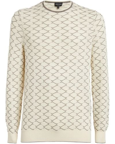 Giorgio Armani Cashmere-cotton Sweater - White