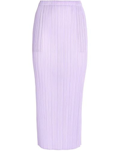 Pleats Please Issey Miyake Monthly Colors April Maxi Skirt - Purple