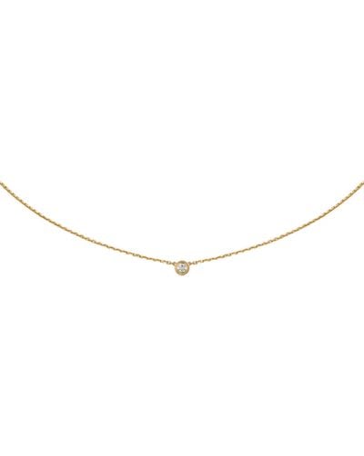 Cartier Extra-small Yellow Gold And Diamond D'amour Necklace - Metallic