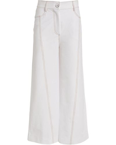 Max Mara Foster Comfort Wide-leg Jeans - White