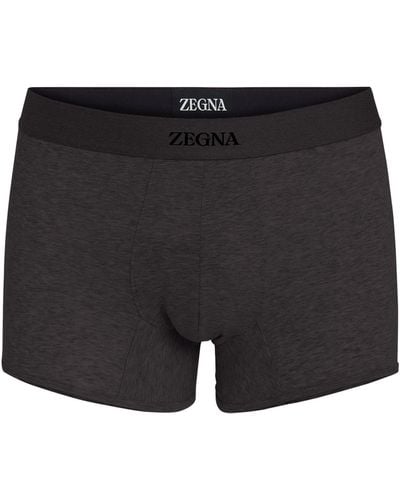 Zegna Logo Trunks - Black