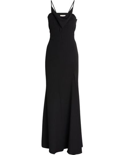 Isabel Marant Silk-blend Kapri Maxi Dress - Black