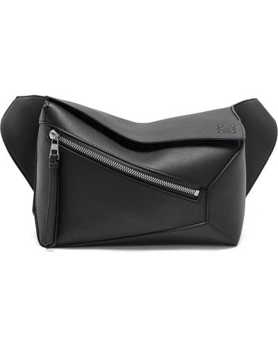 Loewe Leather Puzzle Belt Bag - Gray