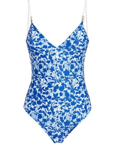 Heidi Klein Floral One-piece Swimsuit - Blue