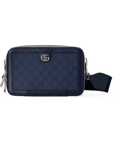 Gucci Mini Ophidia Gg Cross-body Bag - Blue