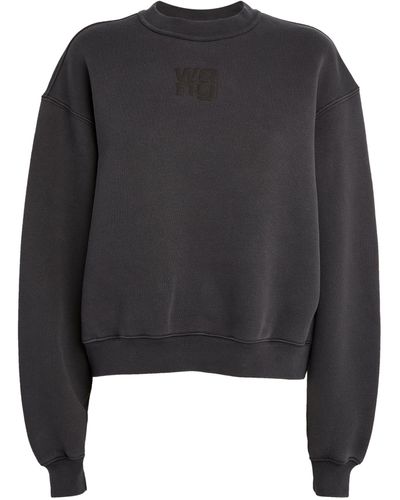 Alexander Wang Terry Cotton Essential Sweatshirt - Black