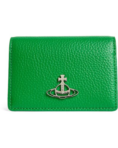 Vivienne Westwood Vegan Leather Bifold Card Holder - Green