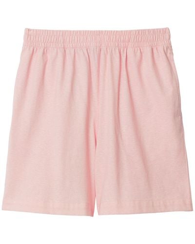 Burberry Elasticated Ekd Shorts - Pink