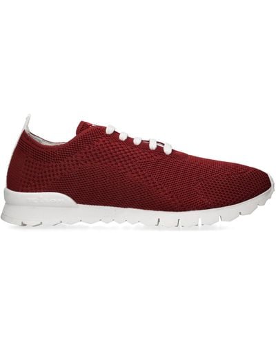 Kiton Woven Low-top Trainers - Red