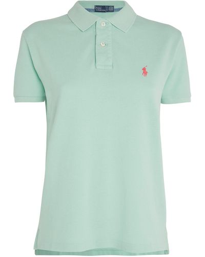 Polo Ralph Lauren Cotton Mesh Custom-fit Polo Shirt - Green