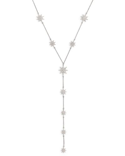 BeeGoddess White Gold And Diamond Star Light Venus Necklace