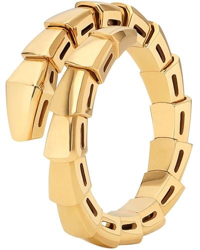 BVLGARI Yellow Gold Serpenti Viper Ring - Metallic