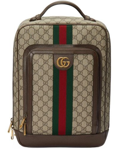 Gucci Medium Ophidia Gg Backpack - Green