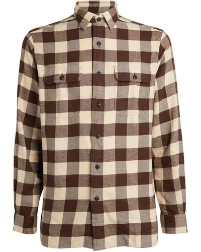 Polo Ralph Lauren Cotton Plaid Overshirt - Brown