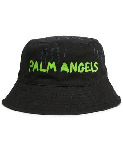 Palm Angels Logo Bucket Hat - Green
