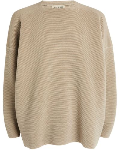 Fear Of God Wool Straight-neck Jumper - Natural