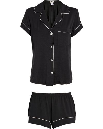 Eberjey Gisele Pajama Set - Black