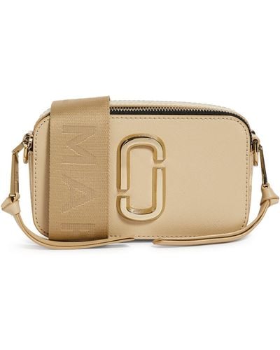 Snapshot leather crossbody bag Marc Jacobs Beige in Leather - 32609728