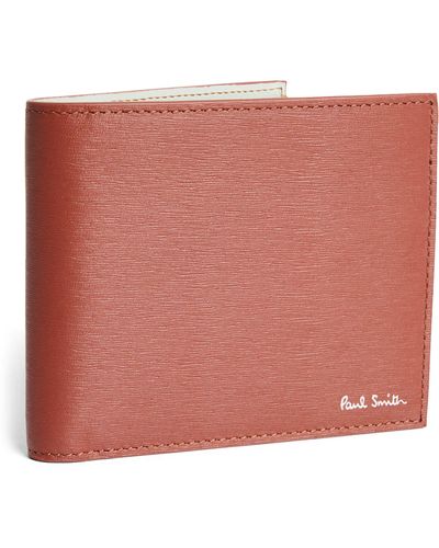 Paul Smith Leather Bifold Wallet - Red
