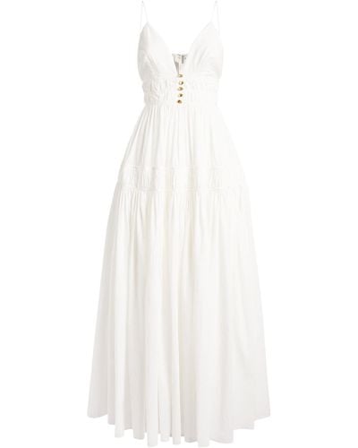 Aje. Tiered Grace Maxi Dress - White