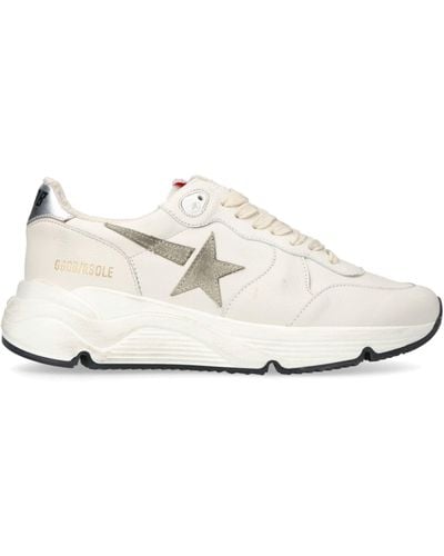 Golden Goose Leather Running Sole Sneakers - White