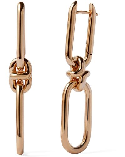 Annoushka Yellow Gold Knuckle Classic Link Chain Earrings - Metallic