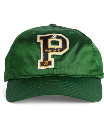 Polo Ralph Lauren Satin Logo-patch Baseball Cap - Green