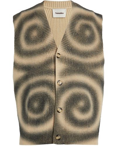 Nanushka Wool-cashmere Knitted Vest - Green