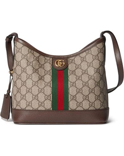 Gucci Mini Ophidia Gg Top-handle Bag - Grey