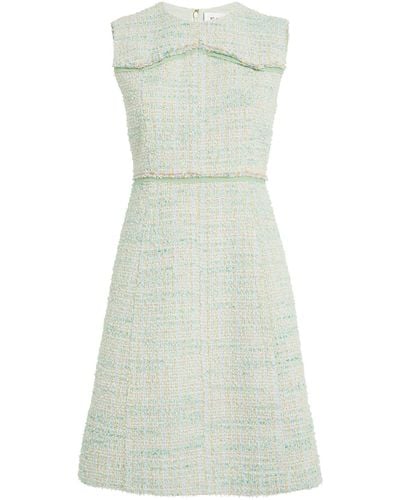St. John Tweed Mini Dress - Green
