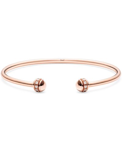 Piaget Rose Gold And Diamond Possession Open Bangle - Natural