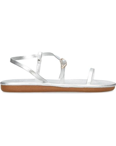 Ancient Greek Sandals Leather Niove Sandals - White