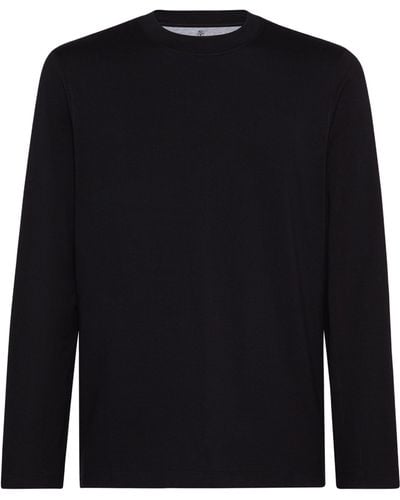 Brunello Cucinelli Cotton Long-sleeve T-shirt - Black