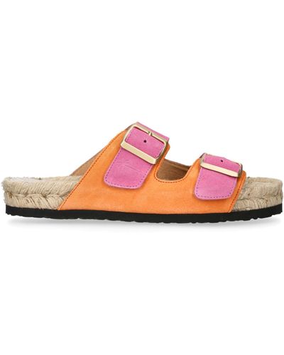 Manebí Suede Venice Sandals - Pink