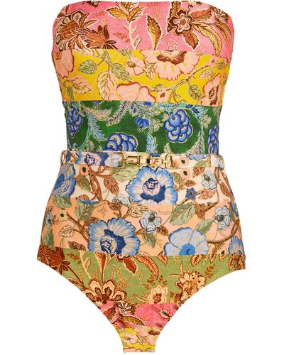 Zimmermann Spliced Junie Swimsuit - Yellow