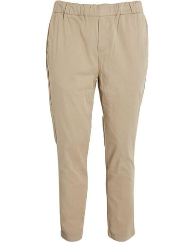 7 For All Mankind Cotton-blend Jogger Chinos - Natural