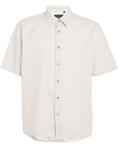 Rag & Bone Hemp-cotton Dalton Shirt - White