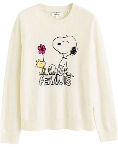 Chinti & Parker X Peanuts Flower Power Sweater - White