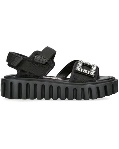 Roger Vivier Viv' Go-thick Trekky Sandals 35 - Black