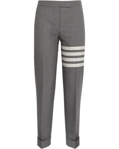 Thom Browne Low-rise Tailored Pants - Grey