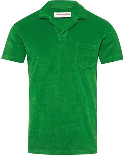 Orlebar Brown Terry Polo Shirt - Green