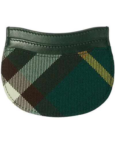 Burberry Check Rocking Horse Card Holder - Green