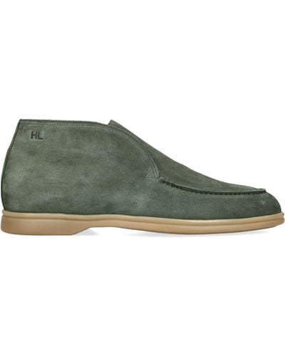 Harry's Of London Suede Tower Boots - Green