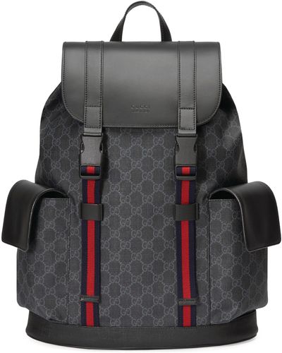Gucci Black Soft gg Supreme Backpack