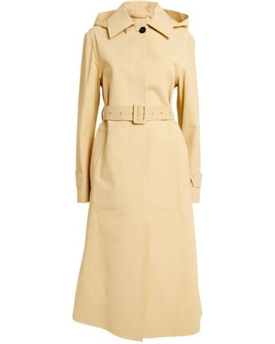 Jil Sander Hooded Trench Coat - Natural