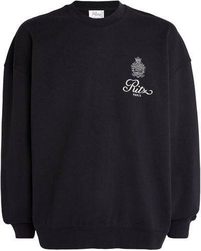 FRAME X Ritz Paris Late Checkout Crew-neck Sweater - Black