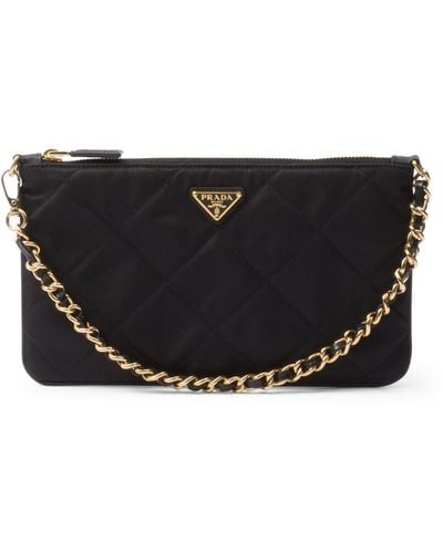 Prada Re-nylon Quilted Pouch - Black