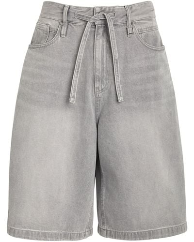 WOOYOUNGMI Denim Relaxed Shorts - Gray