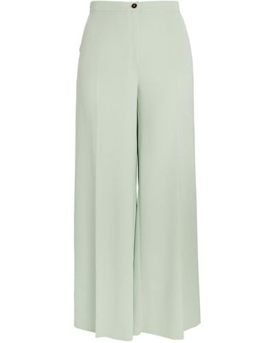 Marina Rinaldi Wide-leg Tailored Pants - Green