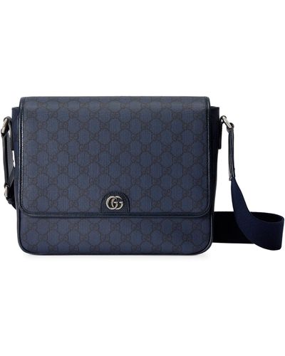 Gucci Gg Supreme Ophidia Cross-body Bag - Blue